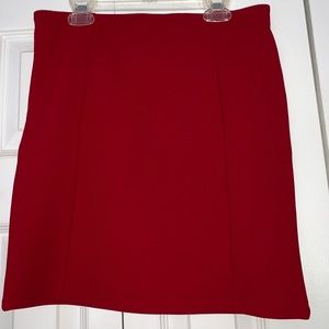Forever 21 Red Body-Con Mini Skirt